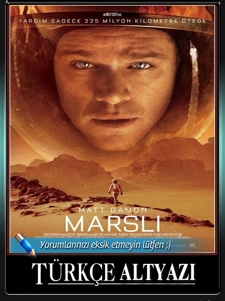 Marslı The Martian 2015 Türkçe Altyazı