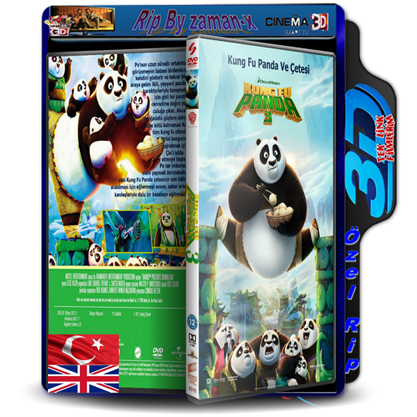 Kung Fu Panda 3 3D 2016 Bluray 1080p TR to Dual İzle-İndir