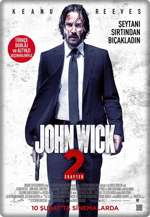 John Wick: Chapter 2 (2017)  1080p hd Türkçe Altyazı